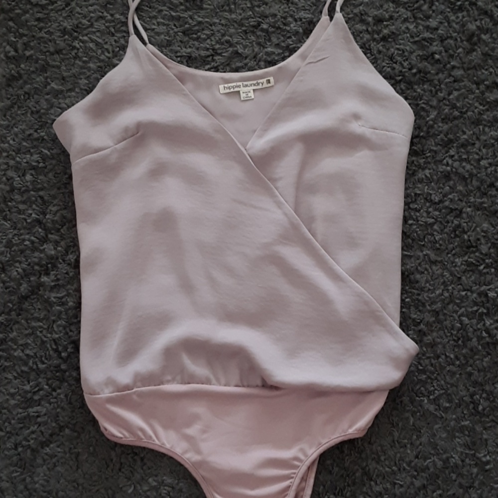 Brand new body suit/dusty rose colored